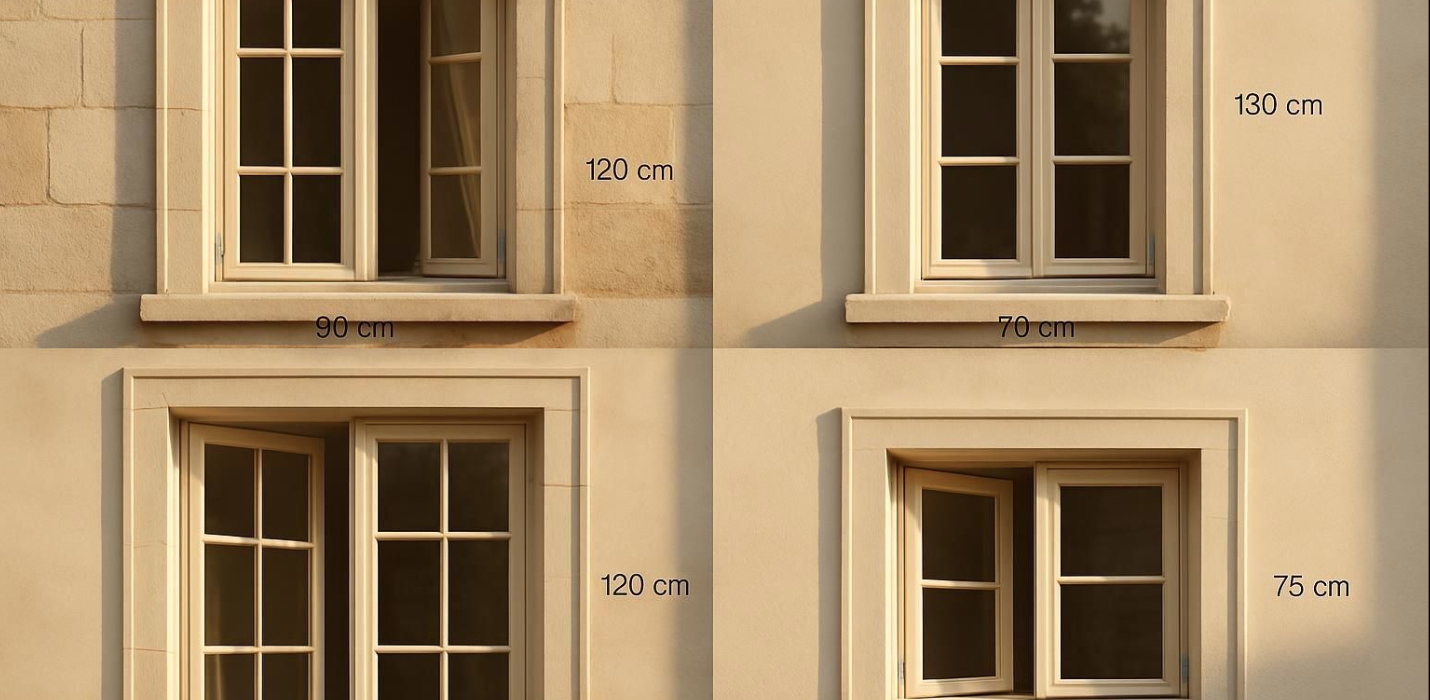 Les dimensions standards des fenêtres en france