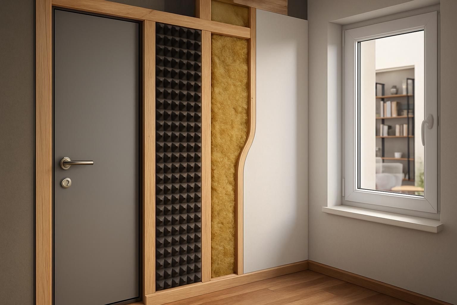 Pièce rénovée avec fenêtre et isolation intérieure
